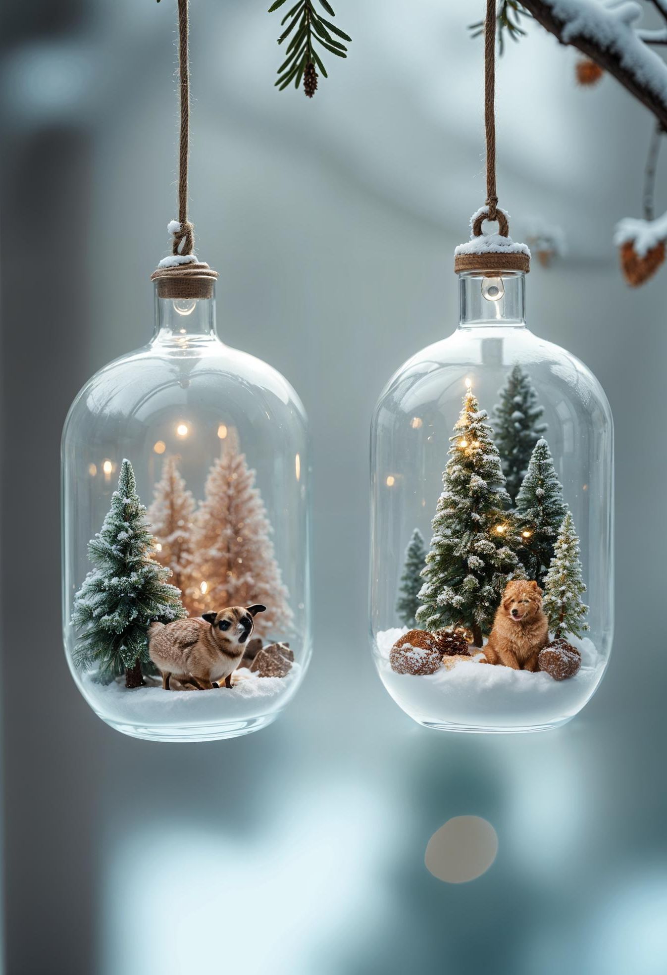 15. Festive Terrarium Winter Decor-1