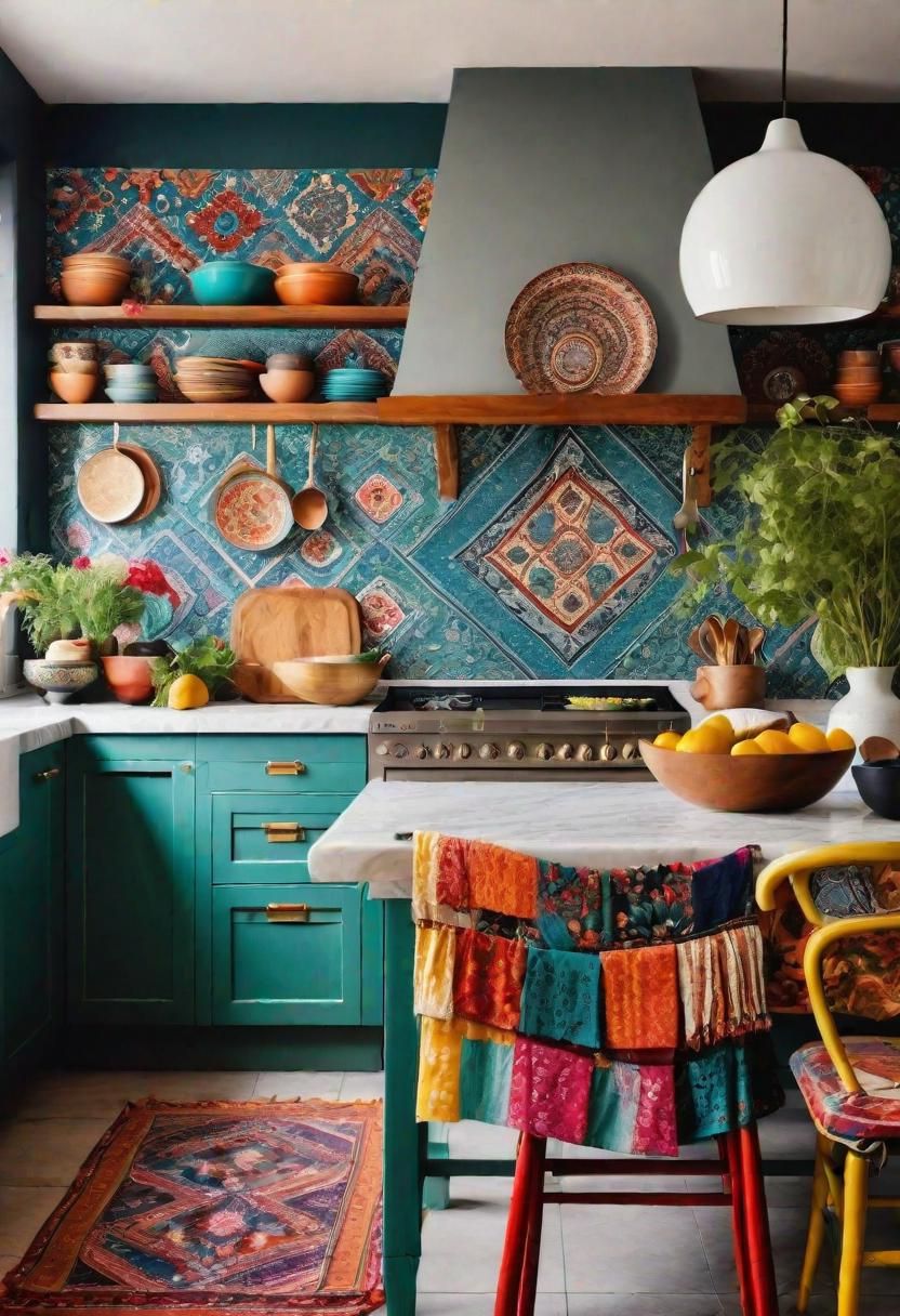 35. Boho Chic Kitchen Style-1