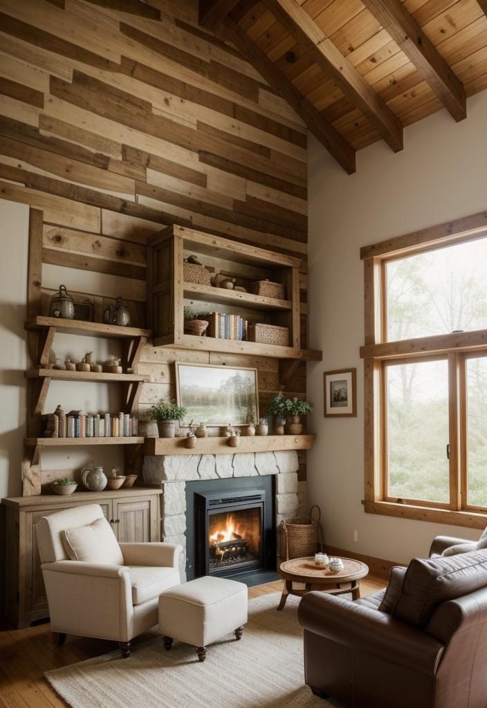 21 Elegant Built-In Shelves Ideas for the Living Room 10 8. Cozy Cottage Recessed Shelves Guide-0