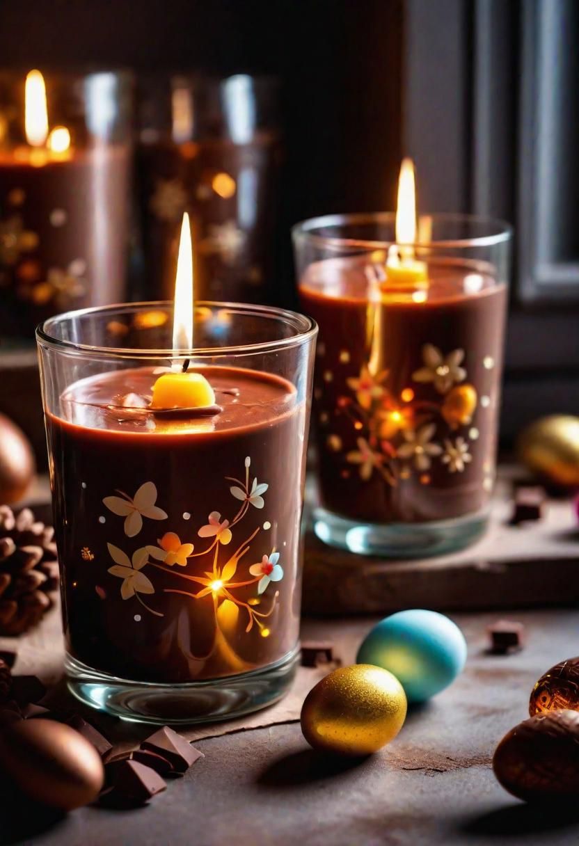 25 Enchanting Easter Decorations for Your Home: Creative Touches 23 14. Chocolate Scented Candle Jars-0