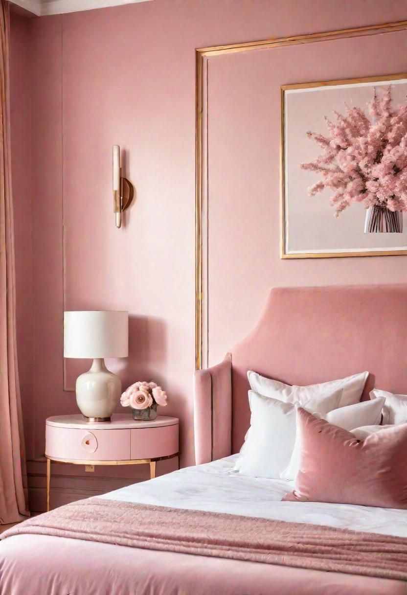 63 Luxurious Pink Bedrooms to Warm Up Your Space 61 58. Pink Decorative Vases-0