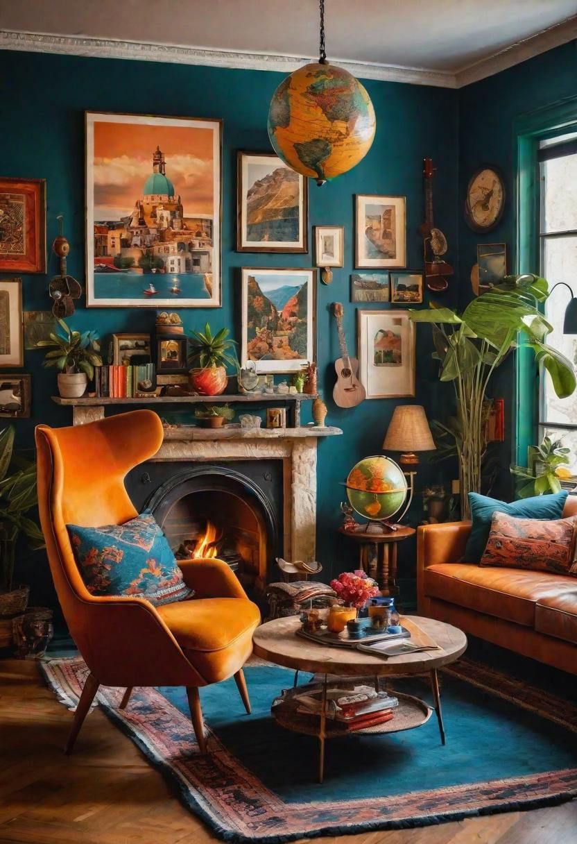 45 Warm & Inviting Cozy Living Room Ideas for Ultimate Relaxation 13 11. Global Chic Living Room Vibes-0