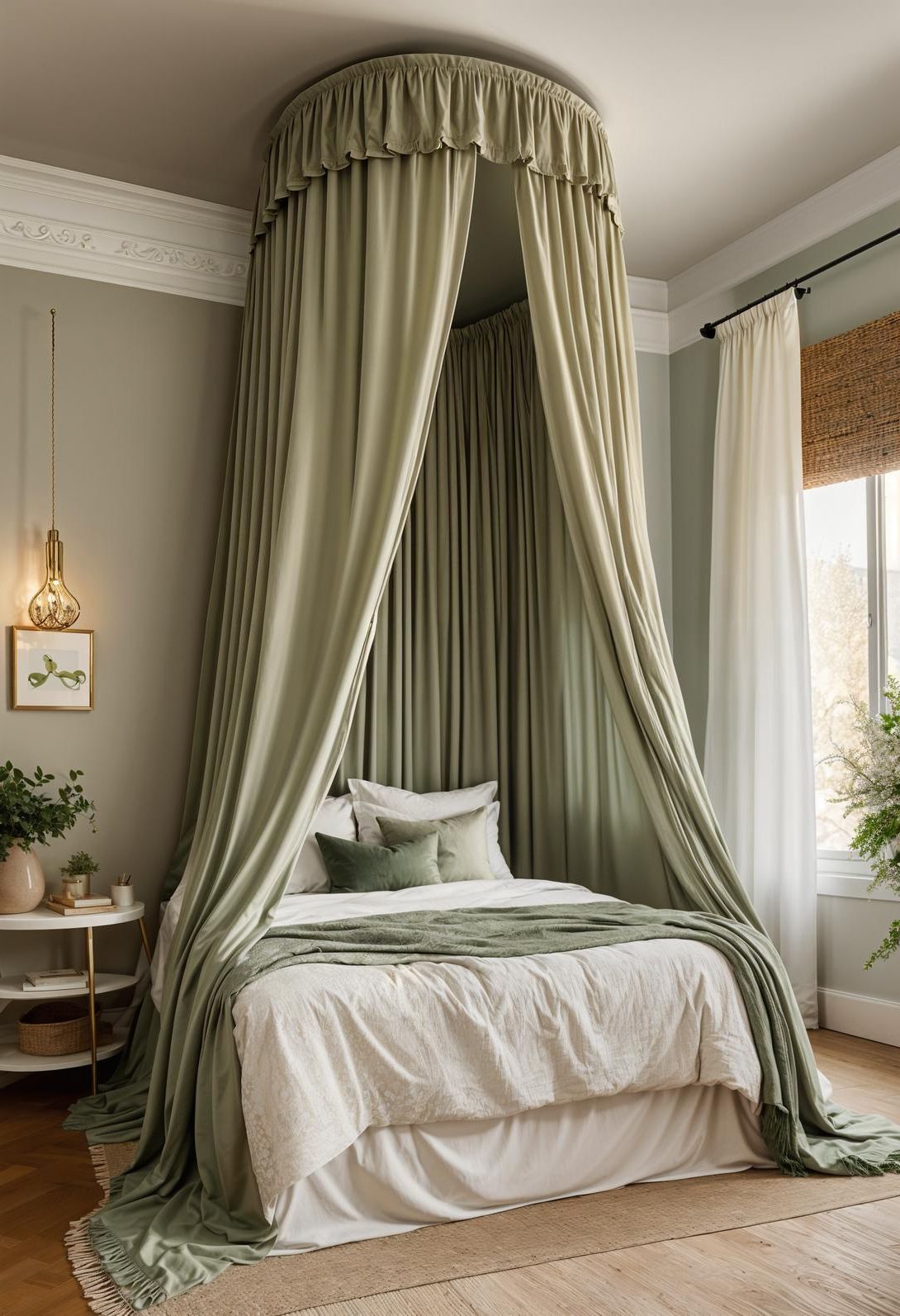2. Boho Chic Fabric Canopy Ideas-0