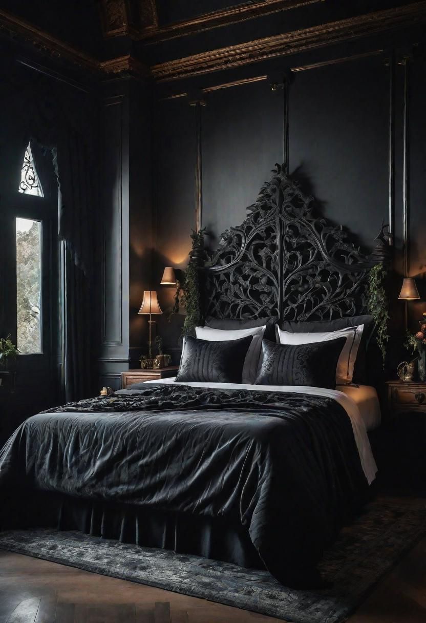 17. Luxurious Gothic Headboard Idea-2
