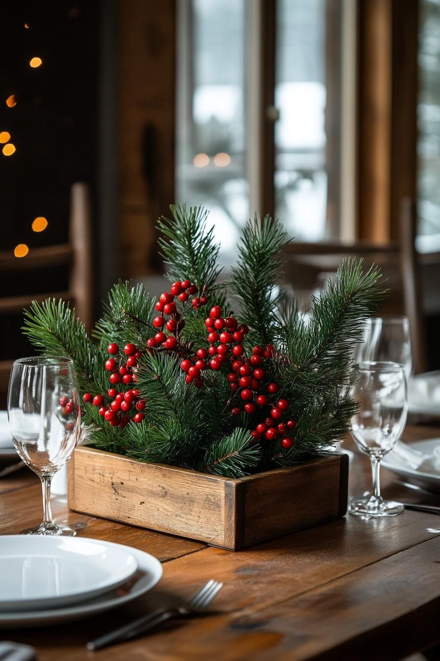 3. Rustic Christmas Table Centerpieces-0