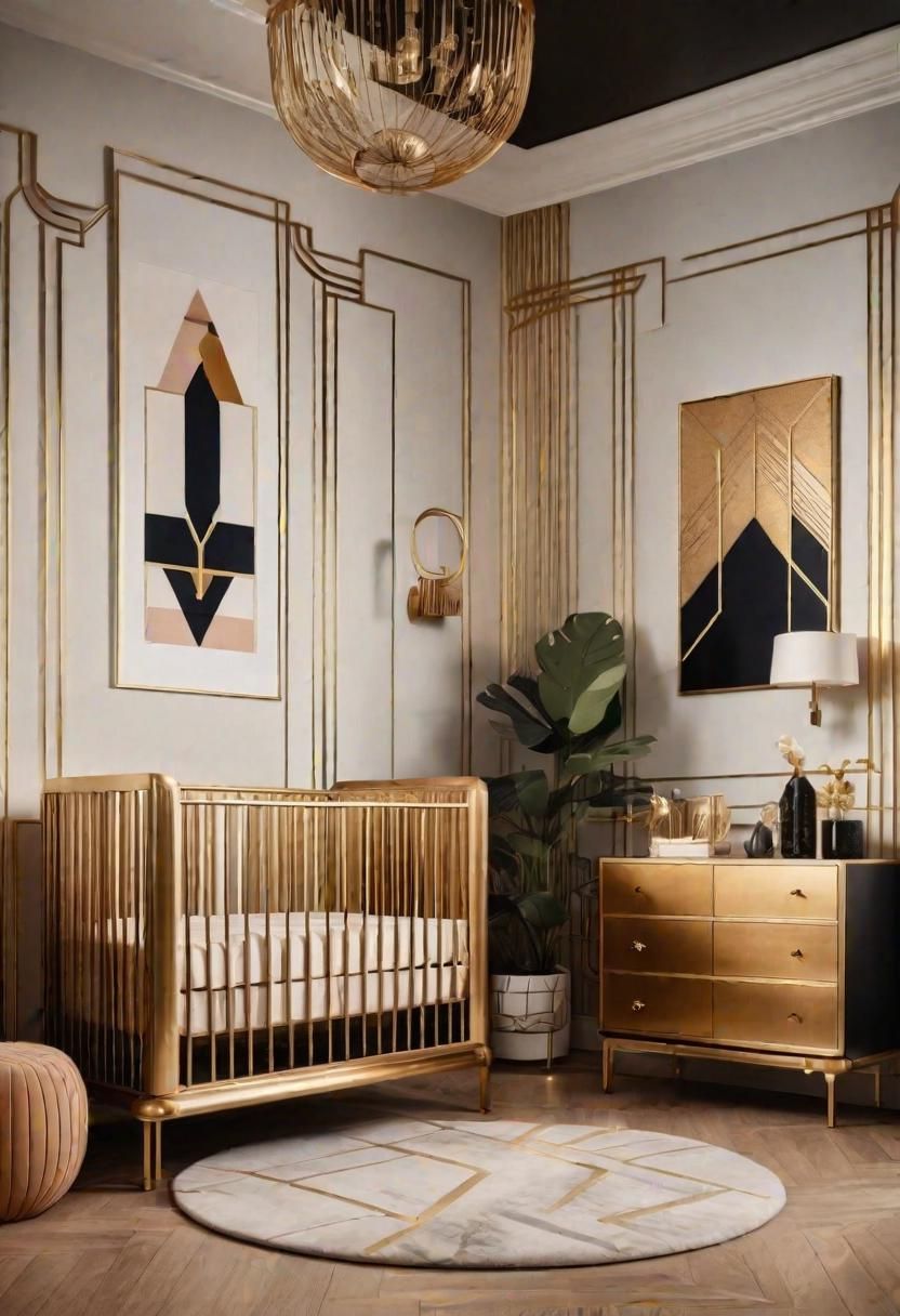 61 Dreamy Nursery Room Inspirations: From Cozy Corners to Whimsical Themes 83 60. Dreamy Art Deco Nurserydeen-0