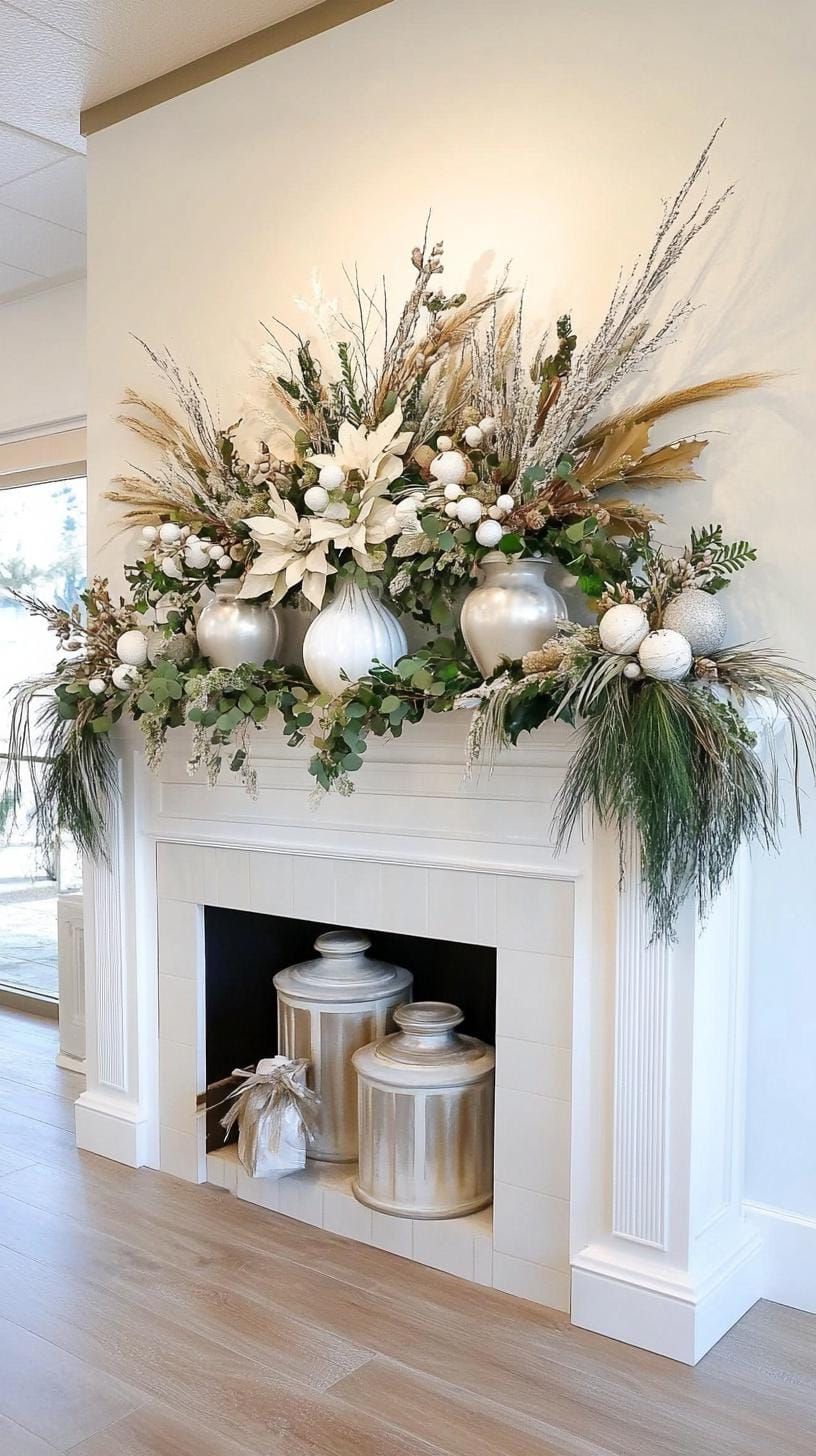 19 Best Winter Mantle Decor Ideas To Cozy Up Your Home In 2025 46 18. Mistletoe Mastery: Style Inspiration-0