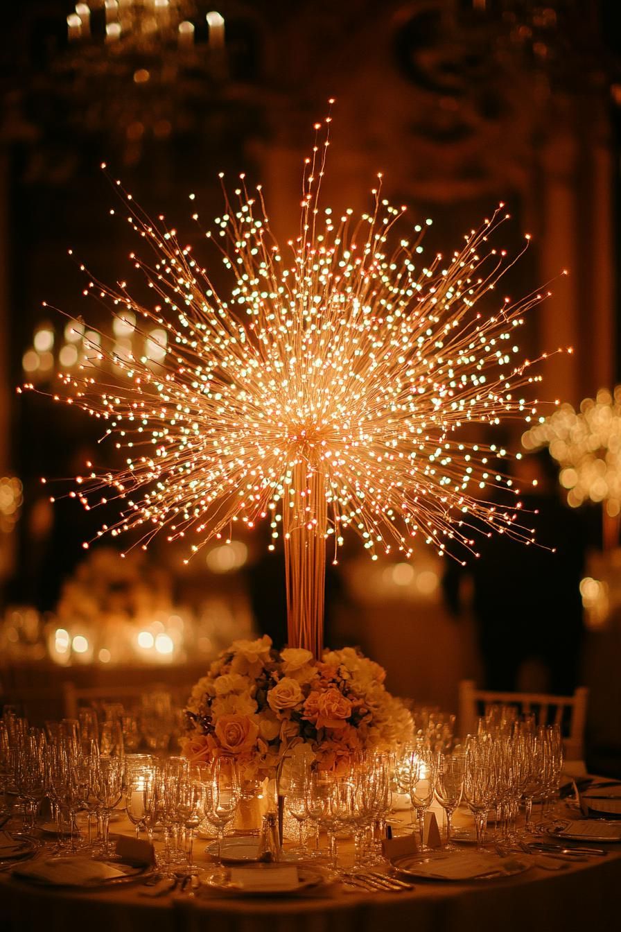 15 Modern Christmas Decor Ideas For 2025 13 4. Dazzling LED Starburst Centerpiece Ideas-2