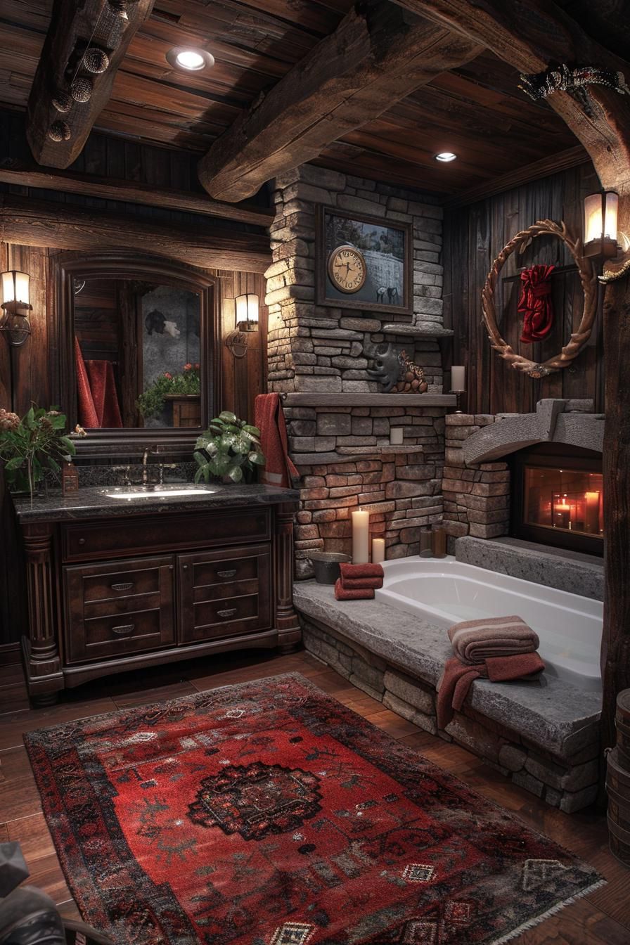 23 Dream Bathrooms to Inspire Your Creative Genius 21 11. Cozy Bathrooms with Rustic Charm-1