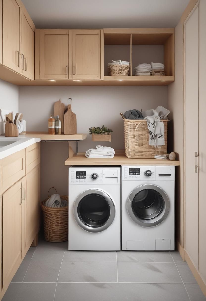 20 Innovative Laundry Room Cabinet Ideas: Stylish Storage Solutions 27 18. Hidden Laundry Basket Drawer-0