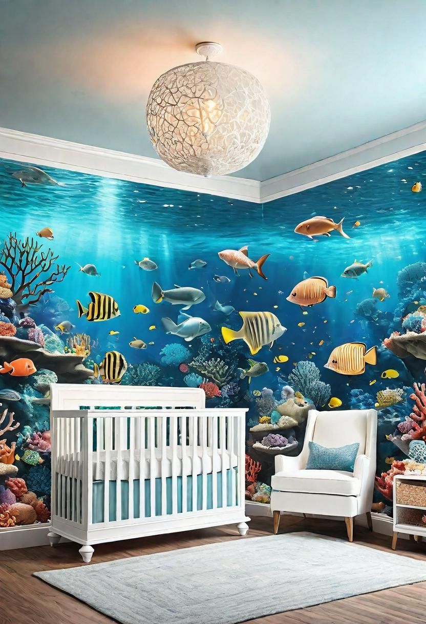 29 Serene Gender-Neutral Nursery Designs: Stylish & Inclusive Spaces for Every Baby 6 4. Oceanic Gender-Neutral Nursery Decor-0