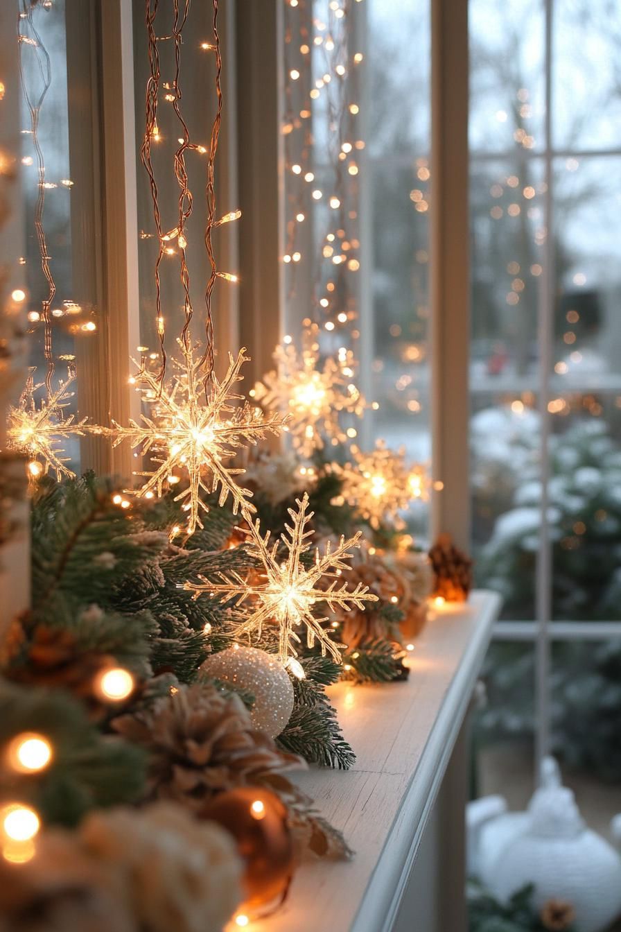 1. Enchanting Snowflake String Light Display-0
