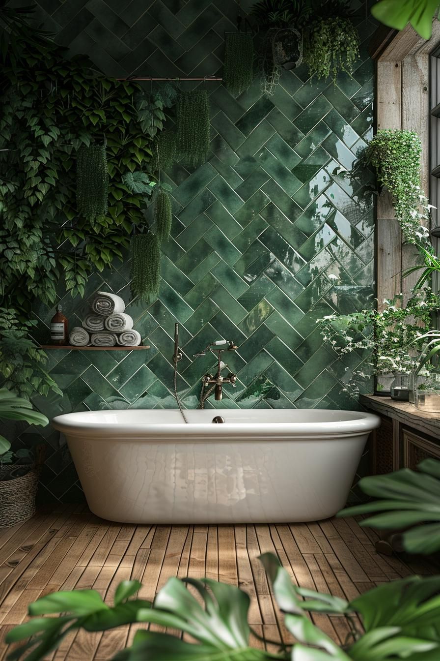 18. Wild Nature-Inspired Bathroom Tiles-0