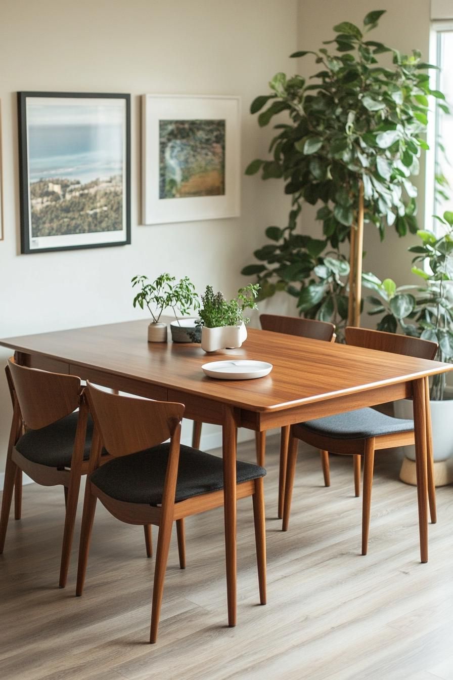 23 Stunning Mid-Century Modern Dining Tables You’ll Adore 8 3. Hidden Leaf Expandable Dining Tables-0
