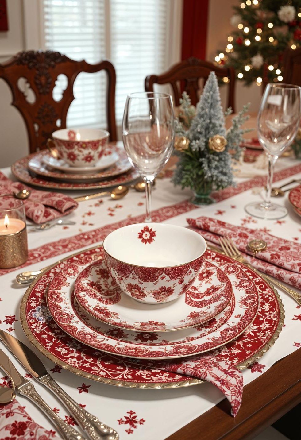 19. Chic Tableware for Christmas Feasts-1