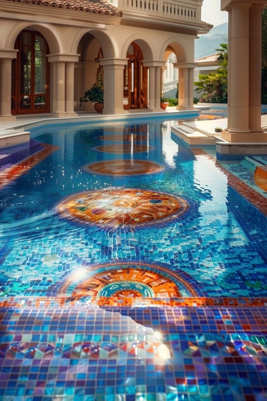 15 Modern Pool Designs Transforming Your Backyard 32 12. Mosaic Masterpiece: Luxe Pool Trends-0