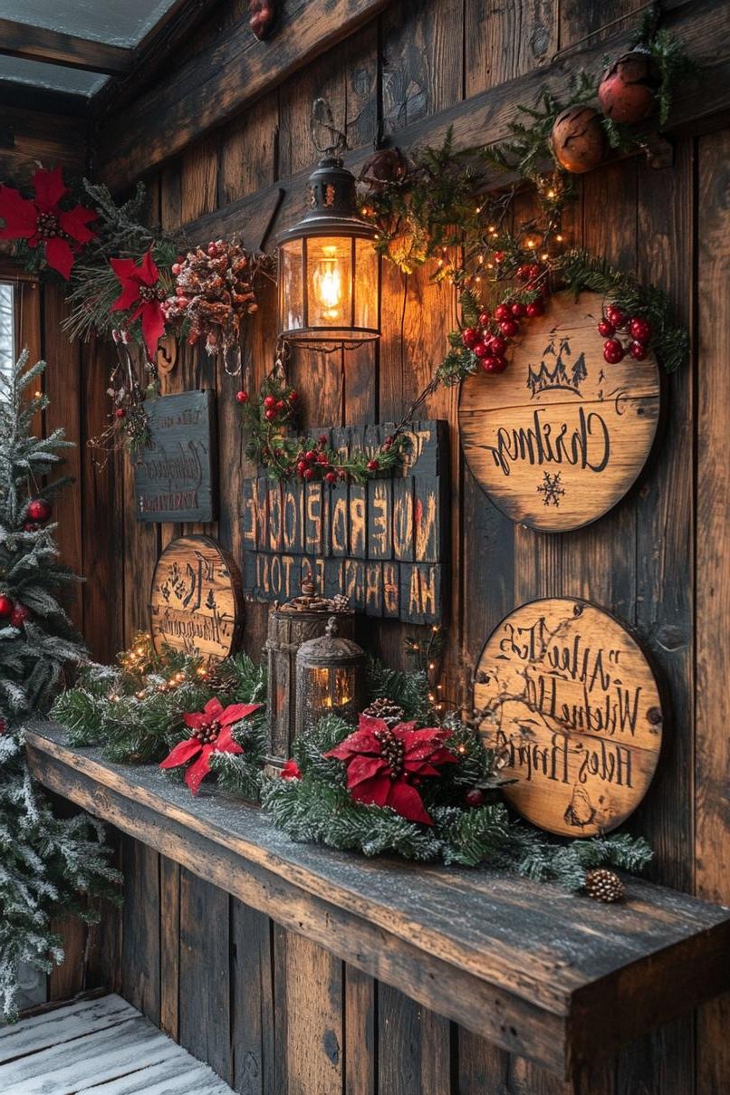 9. Charming Holiday Wooden Signage-2