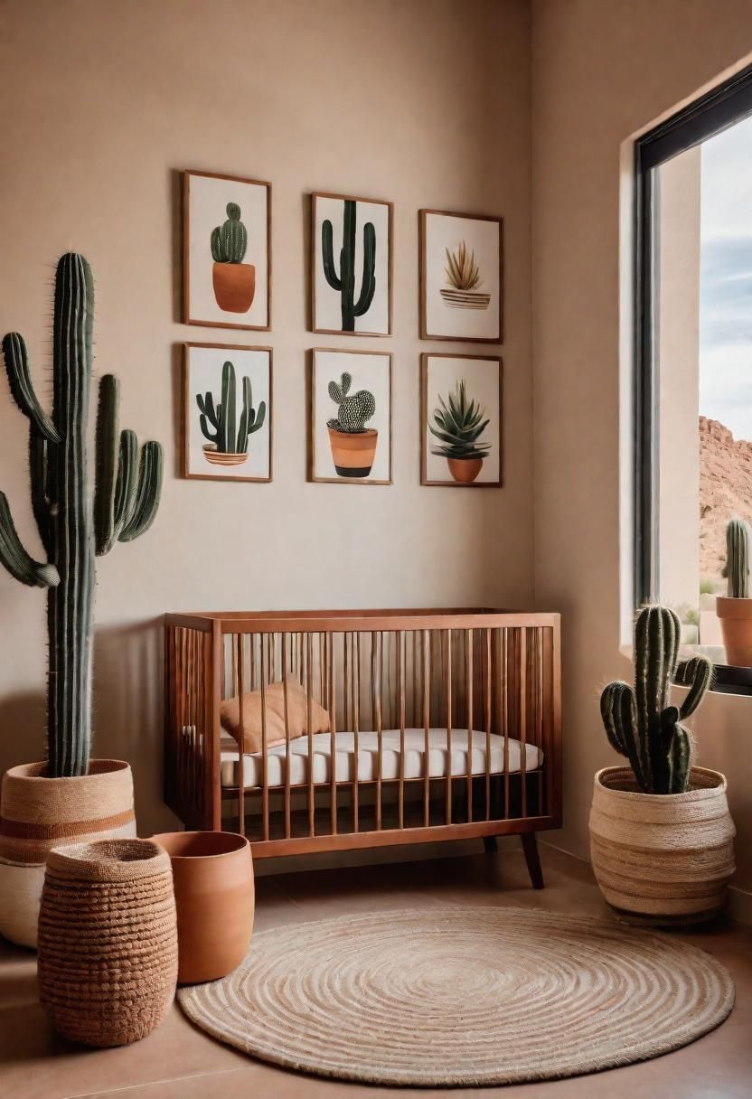 29 Serene Gender-Neutral Nursery Designs: Stylish & Inclusive Spaces for Every Baby 17 14. Cactus-Inspired Gender Neutral Nursery-0