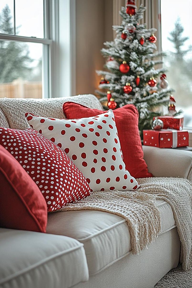 17. Festive Polka Dot Pillow Collection-0