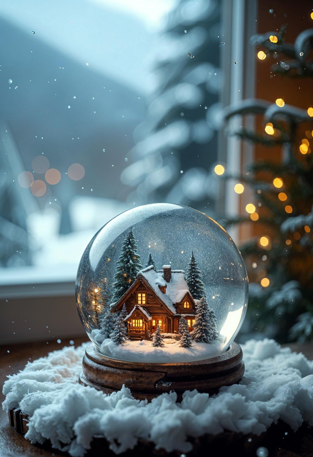 12. Mini Snow Globe Winter Decor-1
