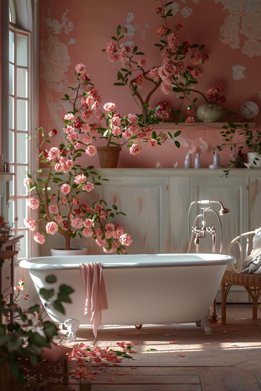 5. Nostalgic Vintage Rose Bathroom Palette-0