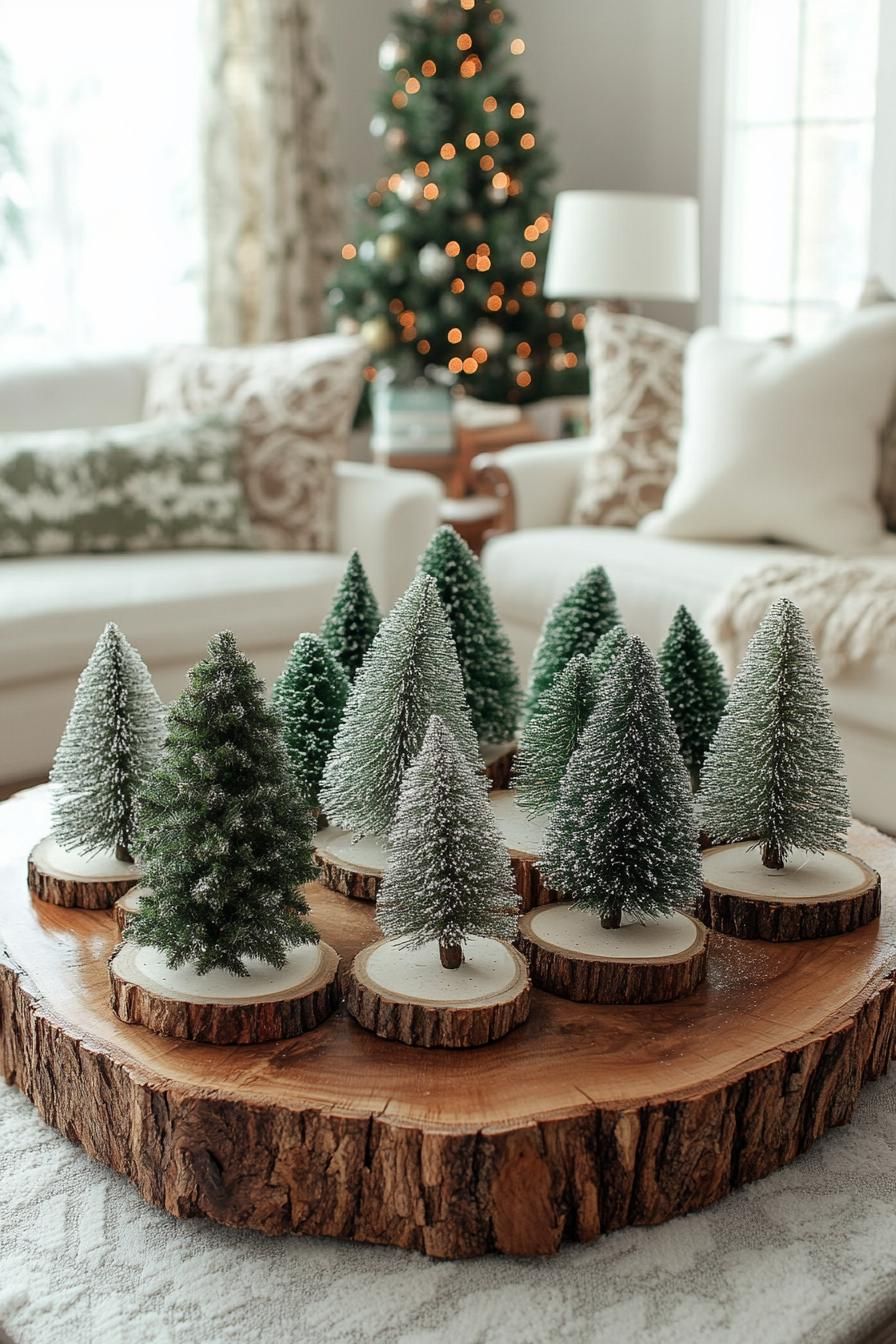 12. Wood Slice Christmas Tree Chargers-0