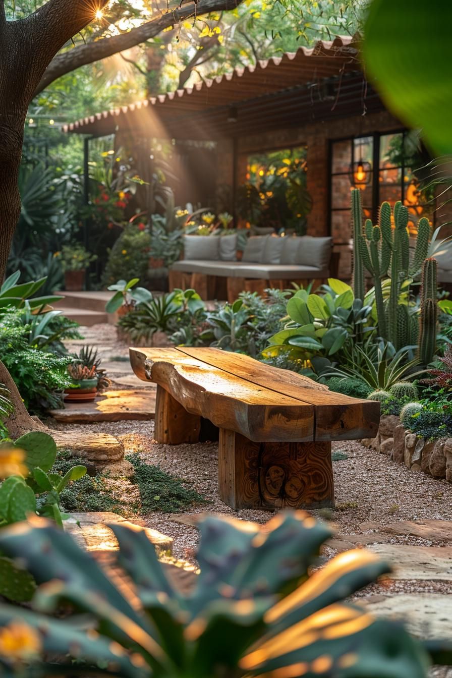 25 Stunning Small Garden Layout Ideas 32 14. Chic Succulent Garden Retreat-1