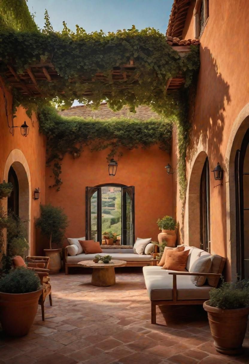 45 Warm & Inviting Cozy Living Room Ideas for Ultimate Relaxation 26 24. Tuscan Terrace Delights-0