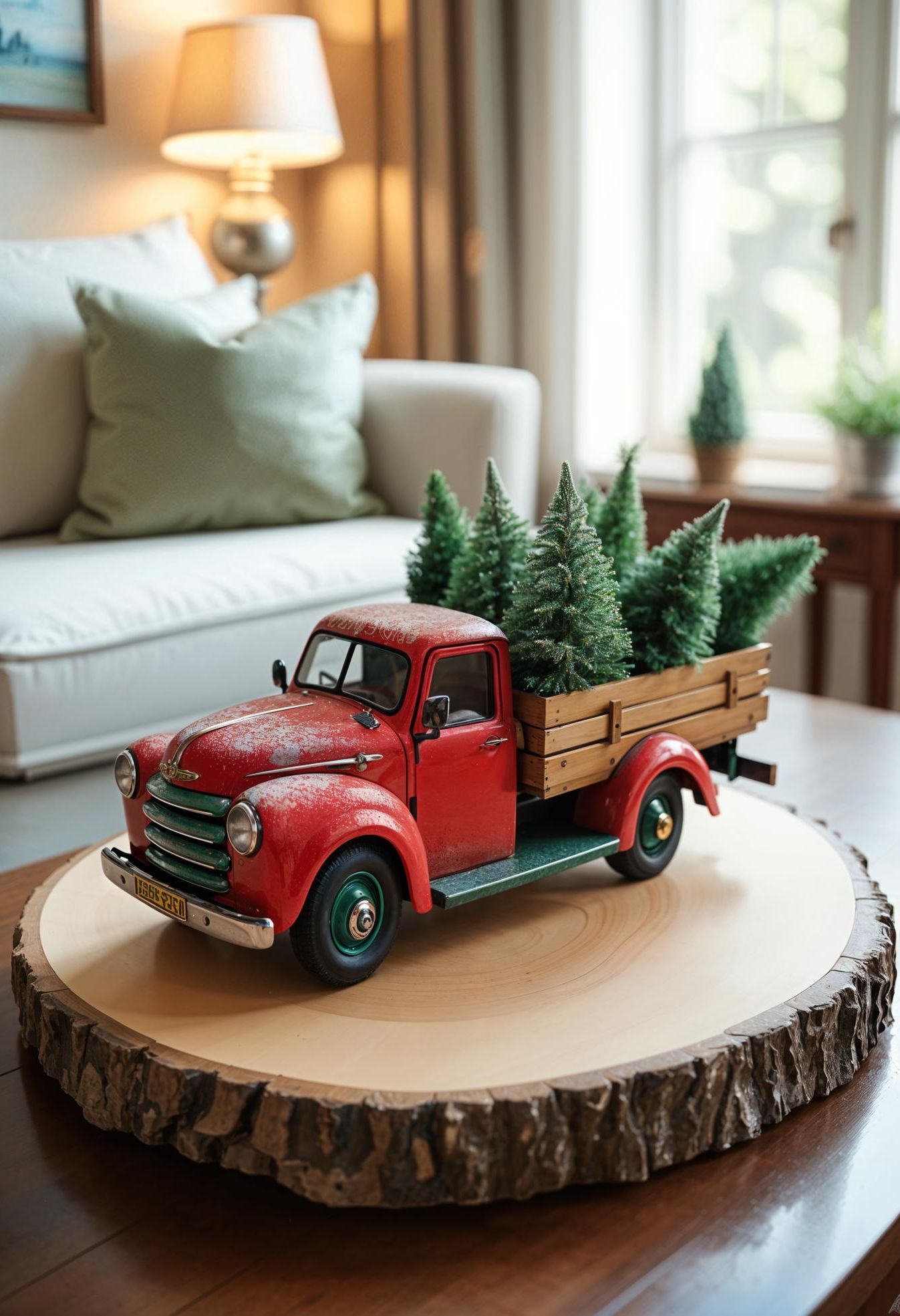6. Rustic Christmas Truck Decor Ideas-1