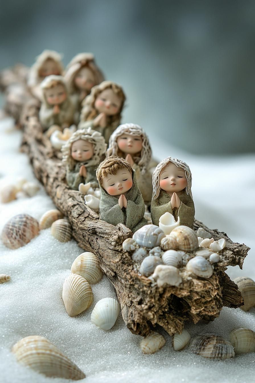 19 Unique Boho Christmas Decor Ideas 37 14. Nautical Nativity Scene Inspiration-0