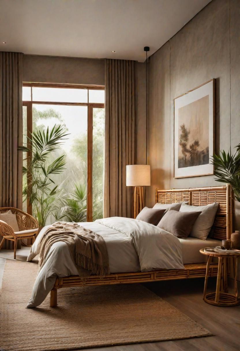 36 Earthy Bedroom Ideas for a Serene Space 17 8. Bamboo Bedroom Furniture-0