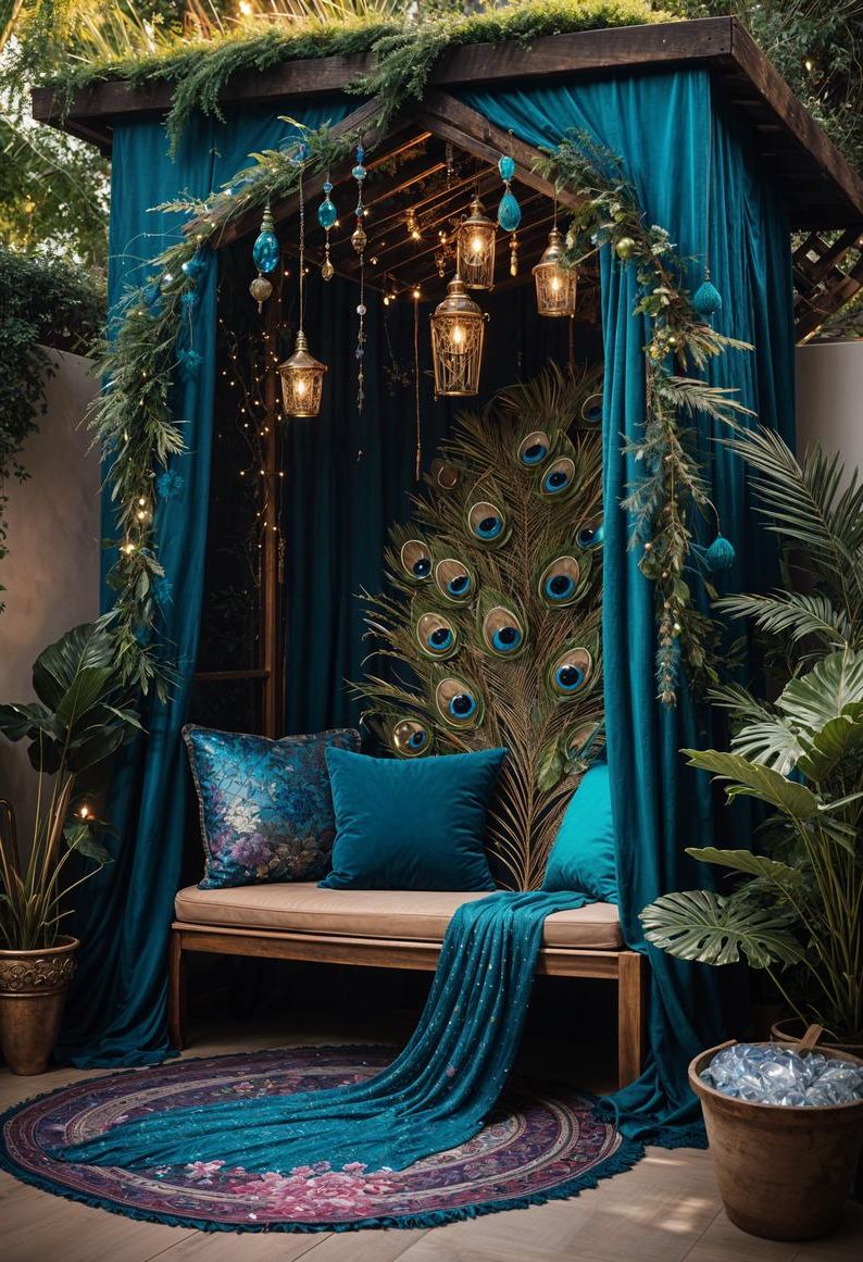 15 Chic Boho Patio Ideas You’ll Love 32 13. Enchanting Boho Patio Retreat-1