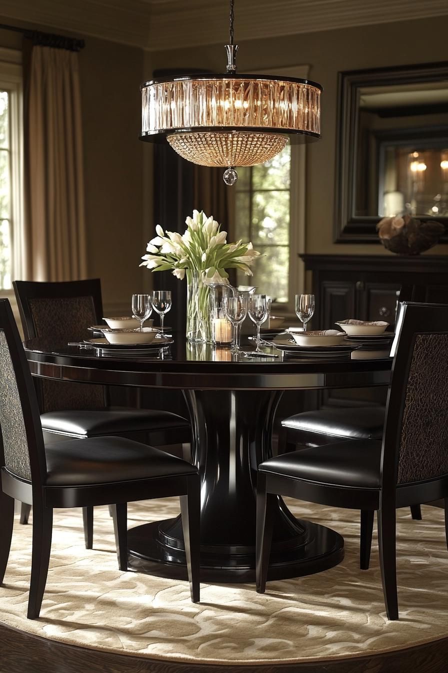 23 Stunning Mid-Century Modern Dining Tables You’ll Adore 12 4. Elegant Round Pedestal Dining Tables-2