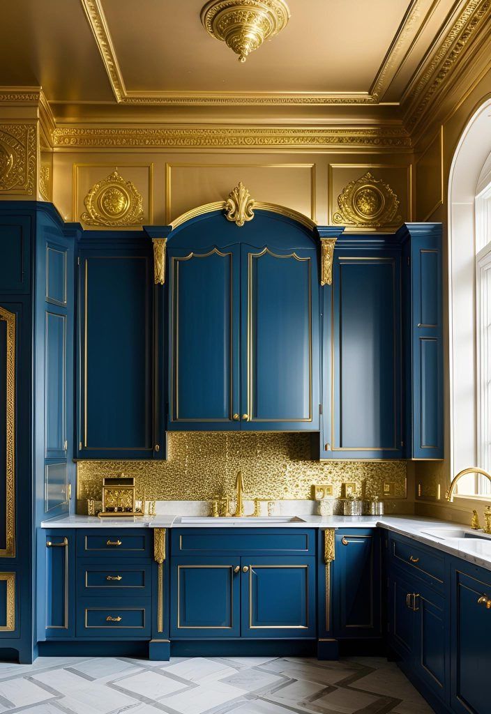 9. Royal Blue with Gold Accents-1