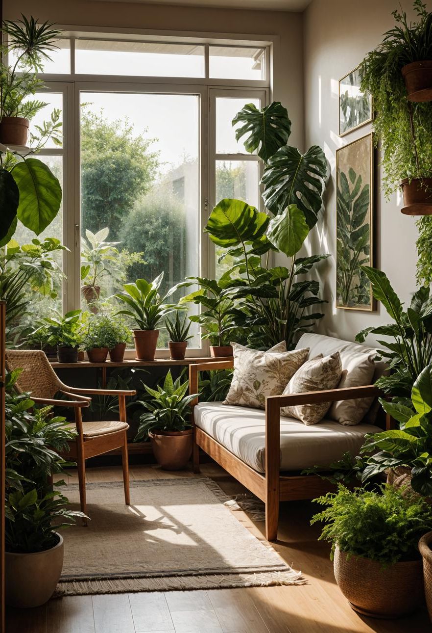 11. Botanical Sunny Garden Room Decor-0