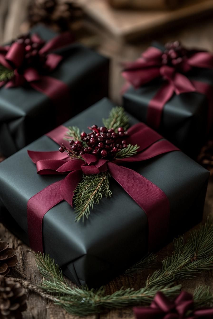 12. Chic Monochrome Christmas Wrapping-1