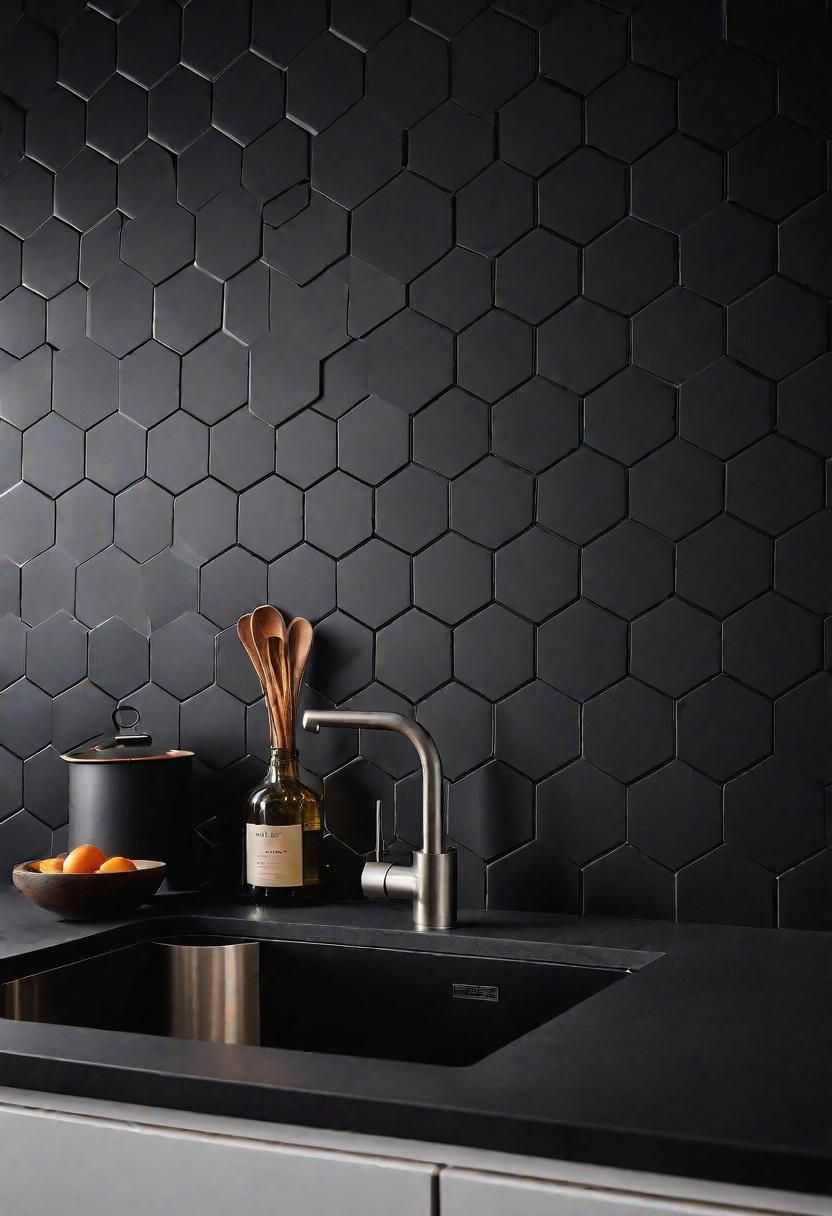 35 Stunning Kitchen Backsplash Ideas: Creative and Eye-Catching Designs 18 10. Trendy Hexagon Backsplash Tiles-1