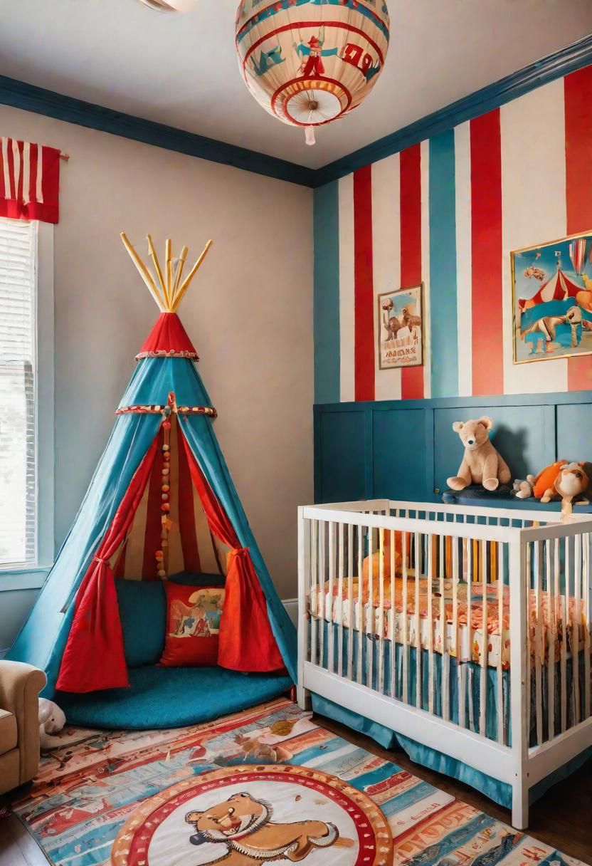 28 Charming Baby Boy Nursery Ideas: Creative Themes and Decor for Your Little Man 11 9. Circus-Themed Baby Boy Nursery-0