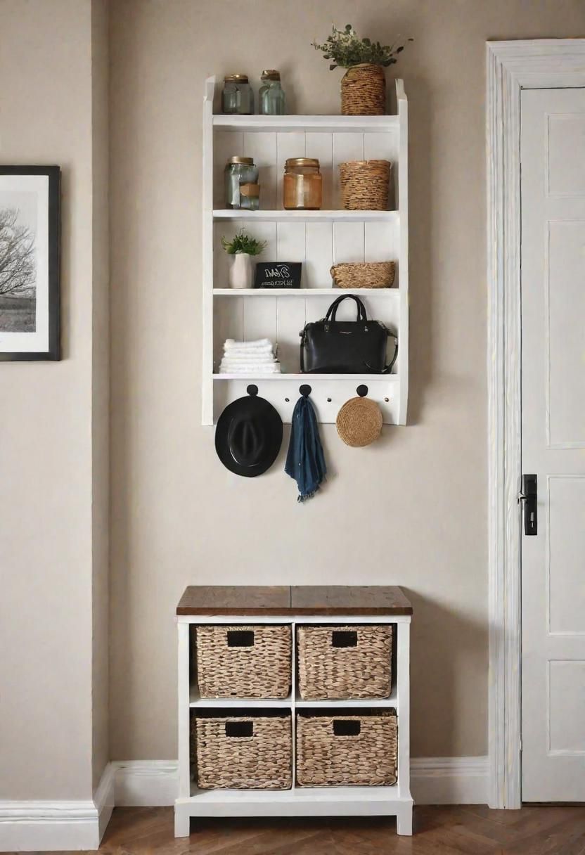39 Chic Small Entrance Hall Ideas: Creative Solutions for Welcoming Spaces 38 34. Mason Jar Storage Ideas-0