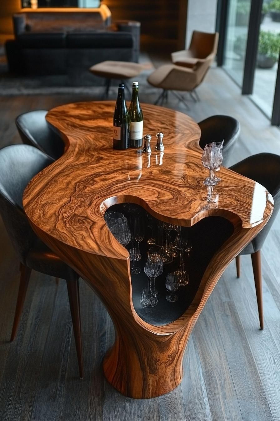 23 Stunning Mid-Century Modern Dining Tables You’ll Adore 25 10. Modern Organic Tabletop Designs-0
