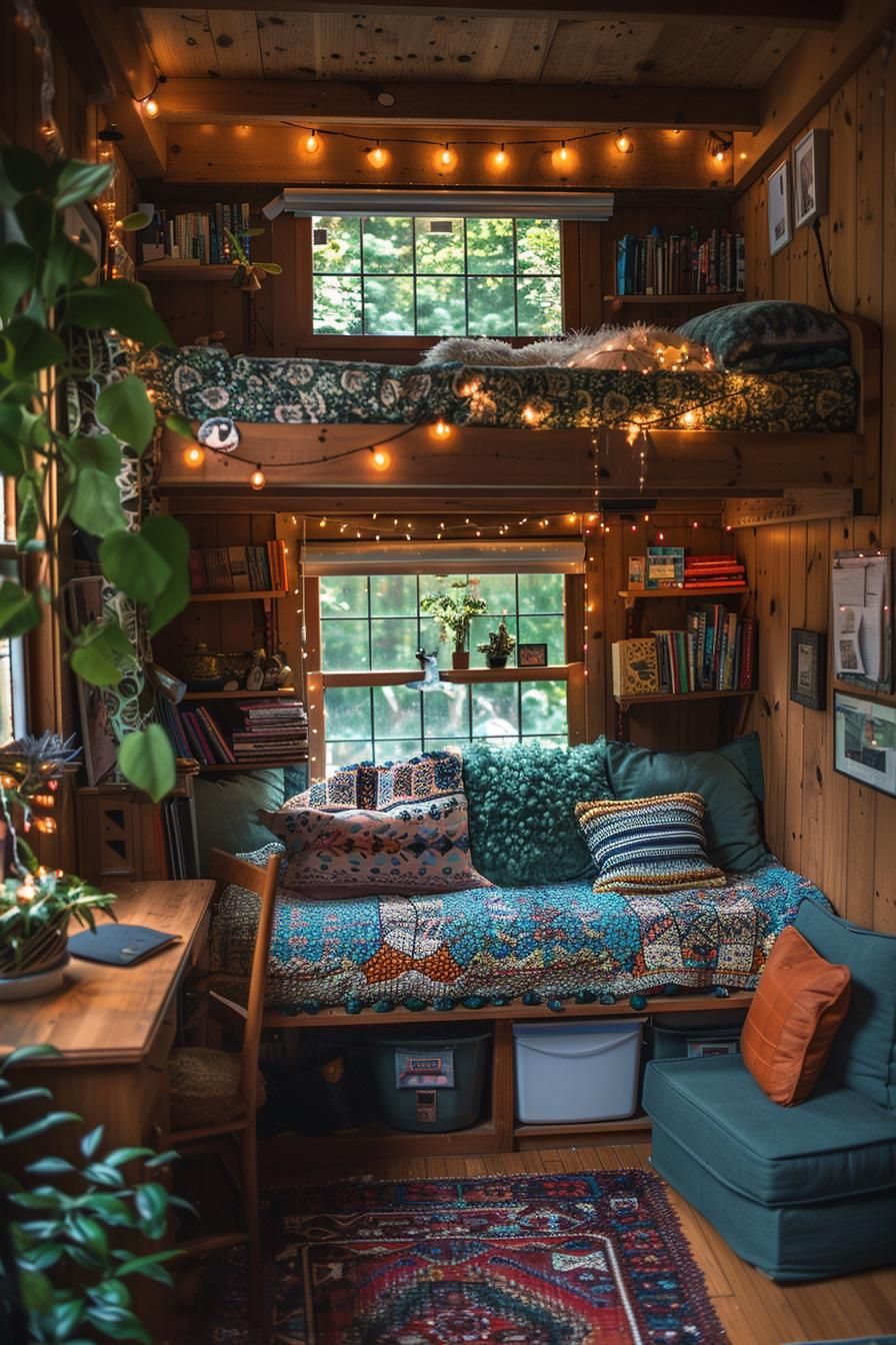 2. Cozy Corner Inspiration: Fairy Lights & Blankets-0