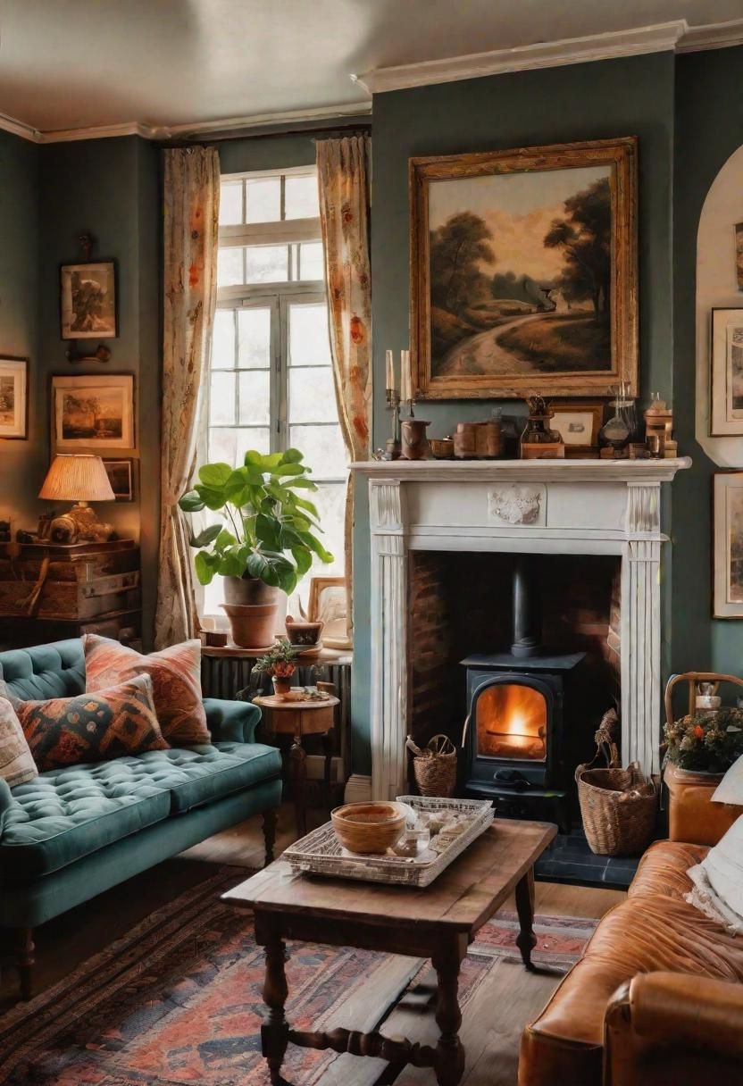 45 Warm & Inviting Cozy Living Room Ideas for Ultimate Relaxation 8 6. Vintage Cozy Living Room Ideas-0