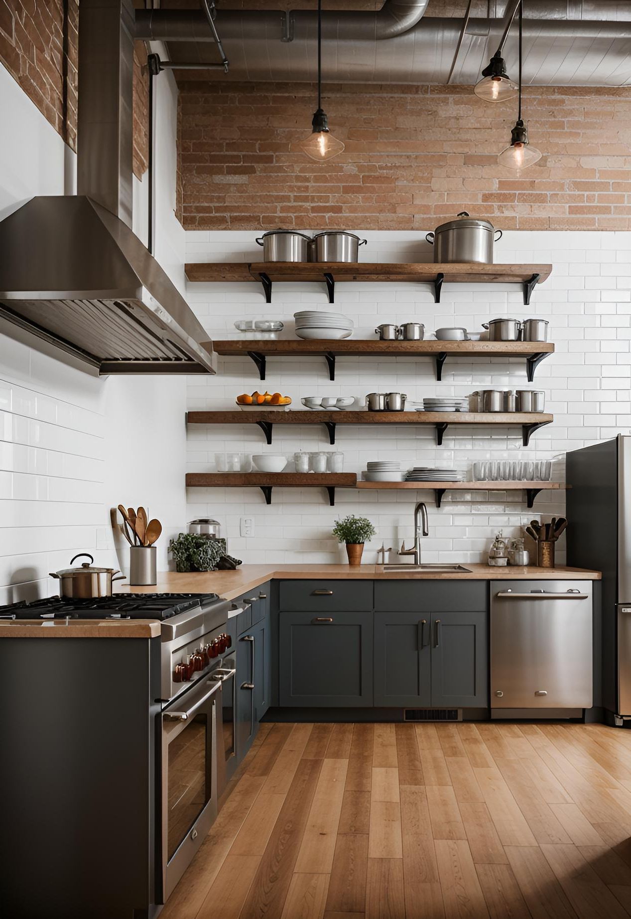 45 Timeless Kitchen Design Ideas for Everlasting Style 7 5. Chic Industrial Kitchen Design-0