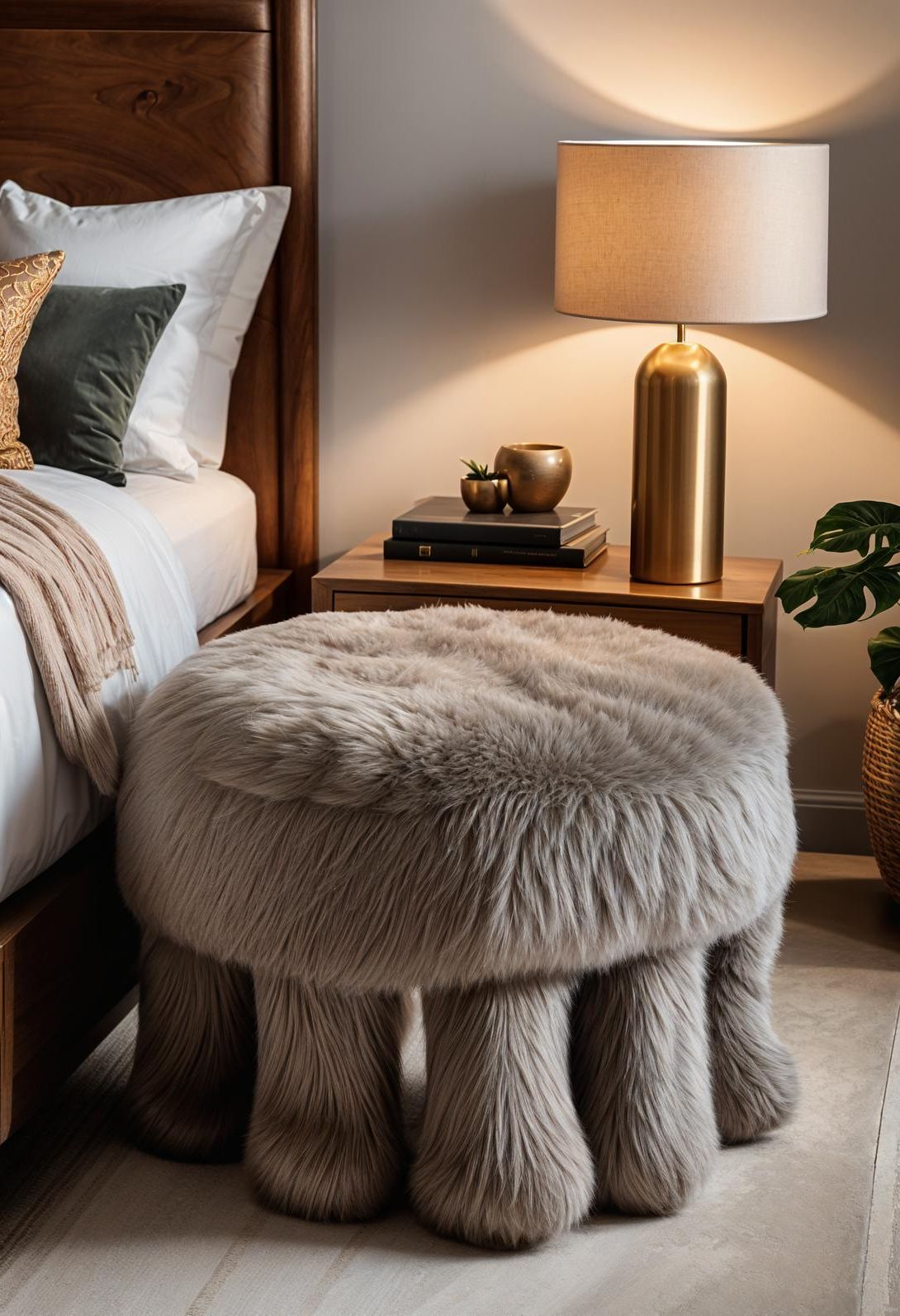 35 Super Cute Bedroom Decor Ideas to Spark Creativity 24 16. Safari-Inspired Elephant Footstool-0