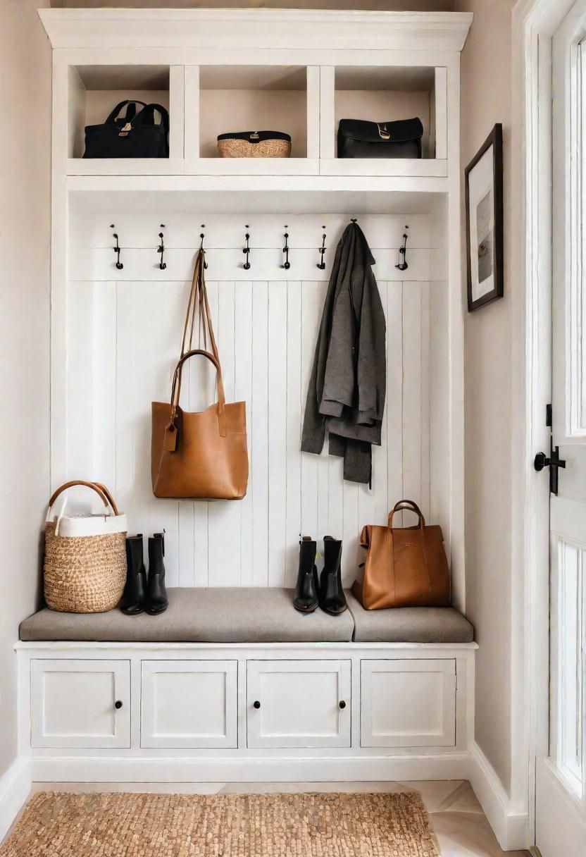 39 Chic Small Entrance Hall Ideas: Creative Solutions for Welcoming Spaces 27 24. Nook Mudroom Cubbies Design-0