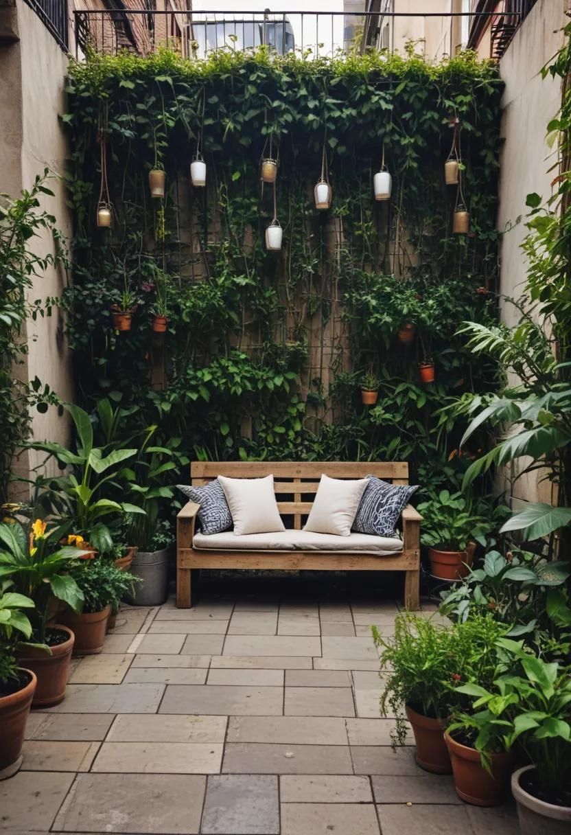 25 Stunning Small Garden Layout Ideas 13 6. Pallet Benches in Urban Gardens-0