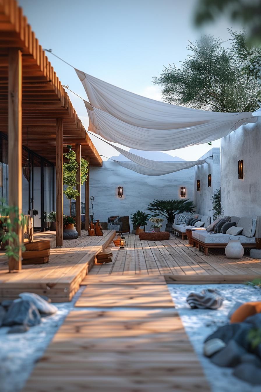 19 Unique Patio Roof Extension Ideas For A Stunning Backyard 42 16. Nautical Roof Extension Inspiration-1