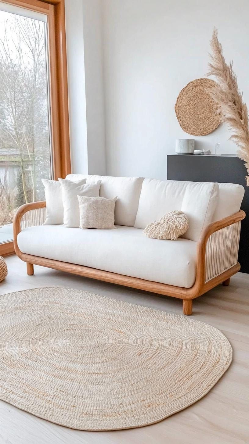 8. Scandinavian-inspired sofas paired with organic wood frames-1
