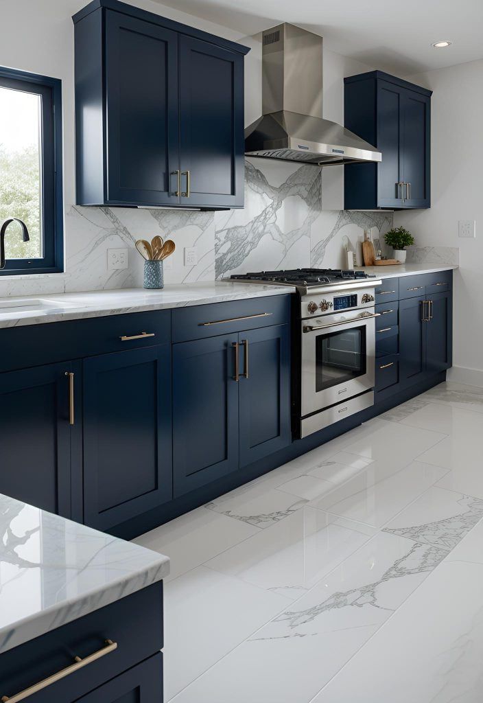 2. Navy Shaker Cabinet Inspiration-0