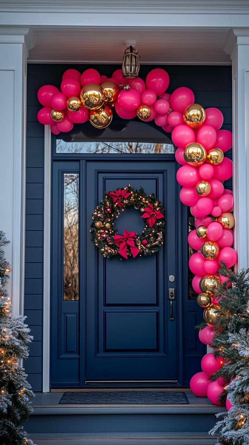 21 Magical Christmas Decor Inspiration for a Cozy Home 45 19. Festive Door Decor Inspiration-0